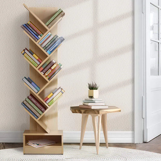 Display Shelf 9-Shelf Tree Bookshelf Book Storage Rack