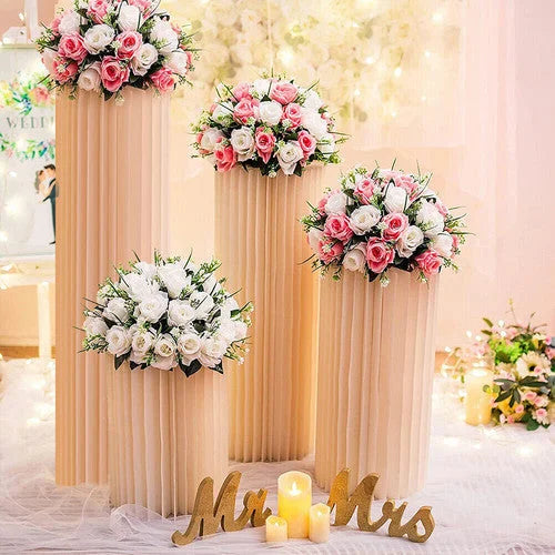 Display Stand 4 Hard Cardboard Round Plinth Cylinder