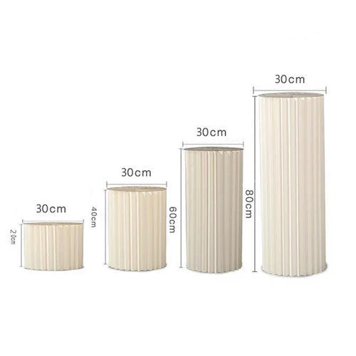 Display Stand 4 Hard Cardboard Round Plinth Cylinder