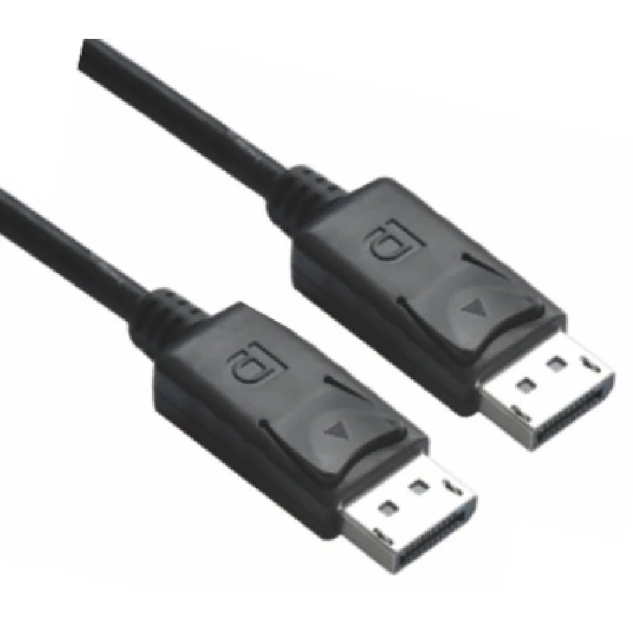 DisplayPort DP Cable 2m - 20 Pins Male to Male 1.2V Gold Plated, PVC J ...