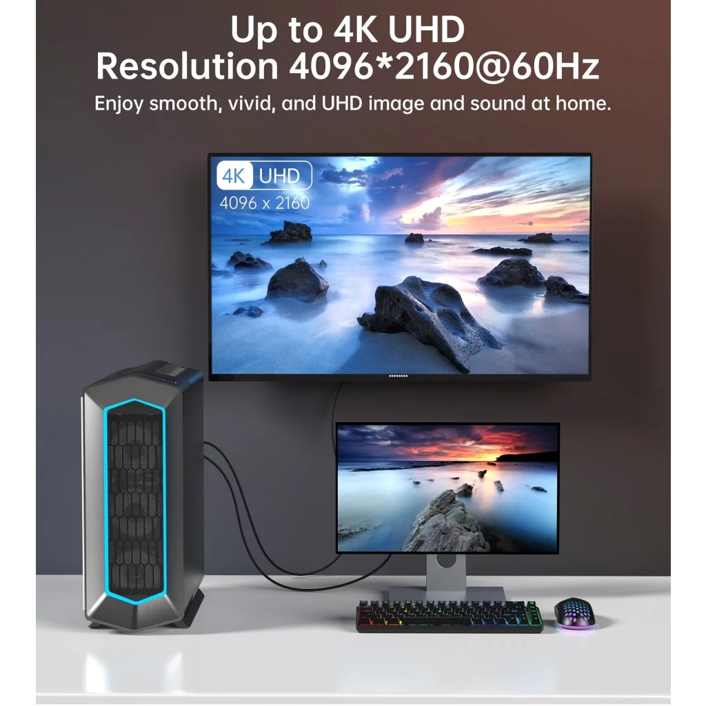 DisplayPort to HDMI Cable CHOETECH XDH01 4K 60Hz Male