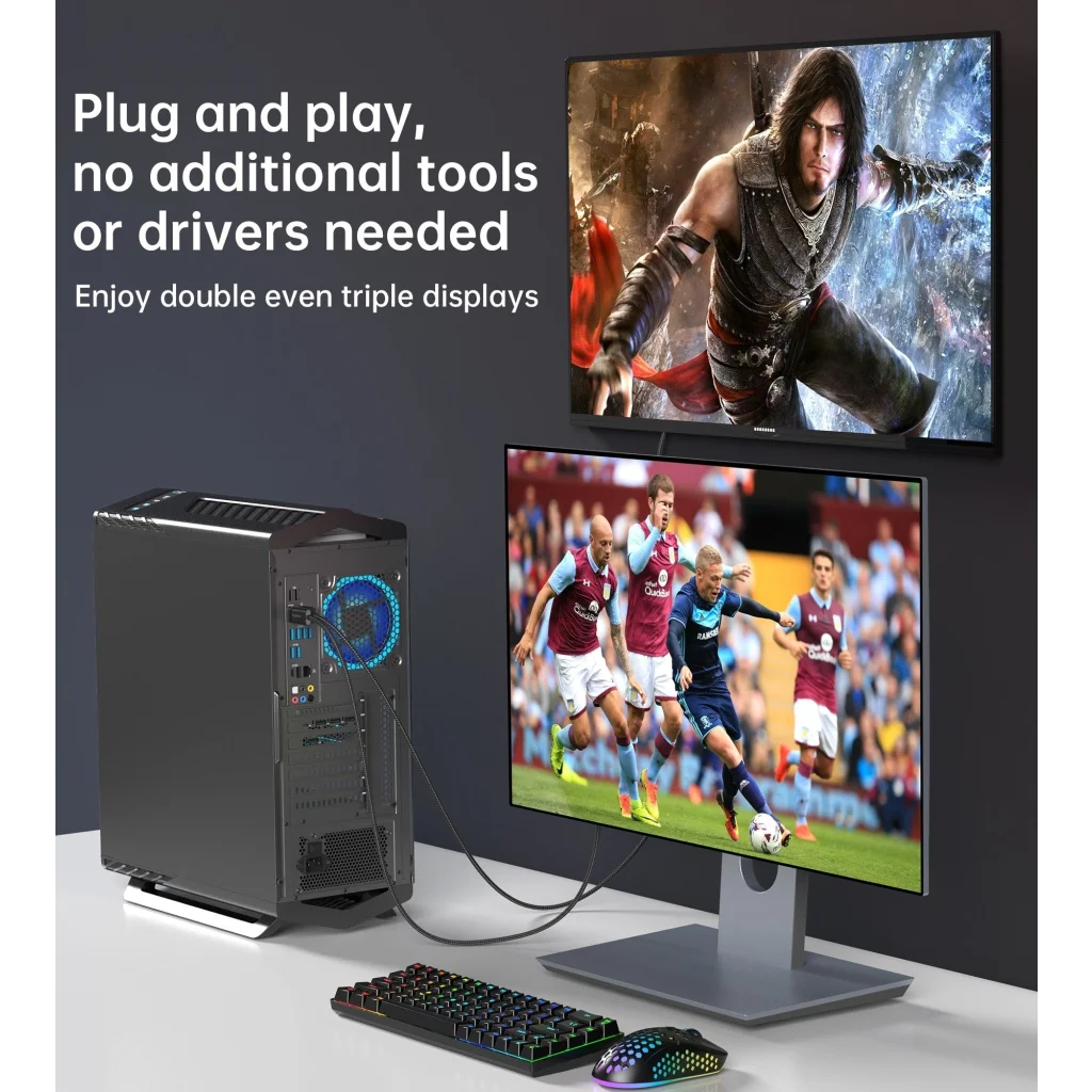 DisplayPort to HDMI Cable CHOETECH XDH01 4K 60Hz Male