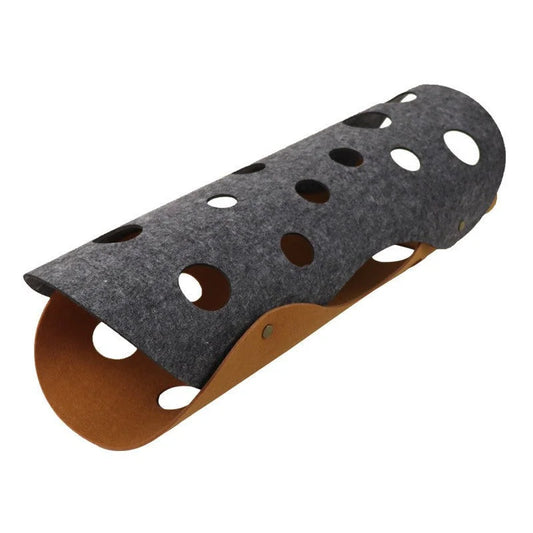 DIY Felt Cat Tunnel - Foldable Egg Roll-Shaped Pet Toy