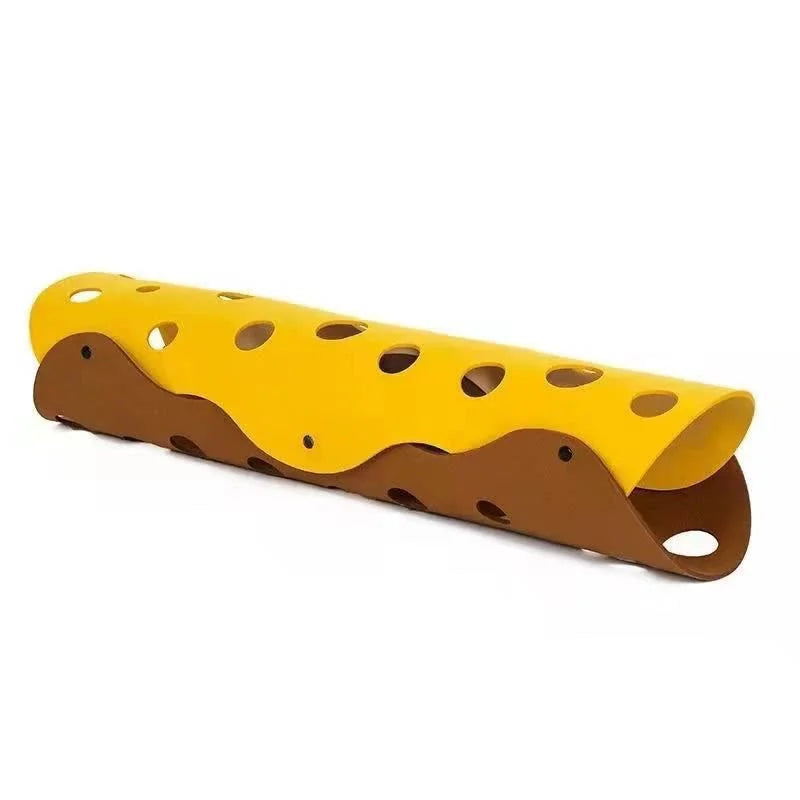 DIY Felt Cat Tunnel - Foldable Egg Roll-Shaped Pet Toy