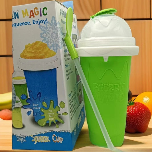 DIY Frozen Magic Slushy Maker Cup - Quick Squeeze Smoothie