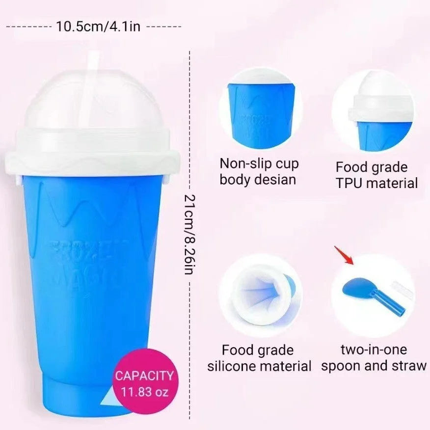 DIY Frozen Magic Slushy Maker Cup - Quick Squeeze Smoothie