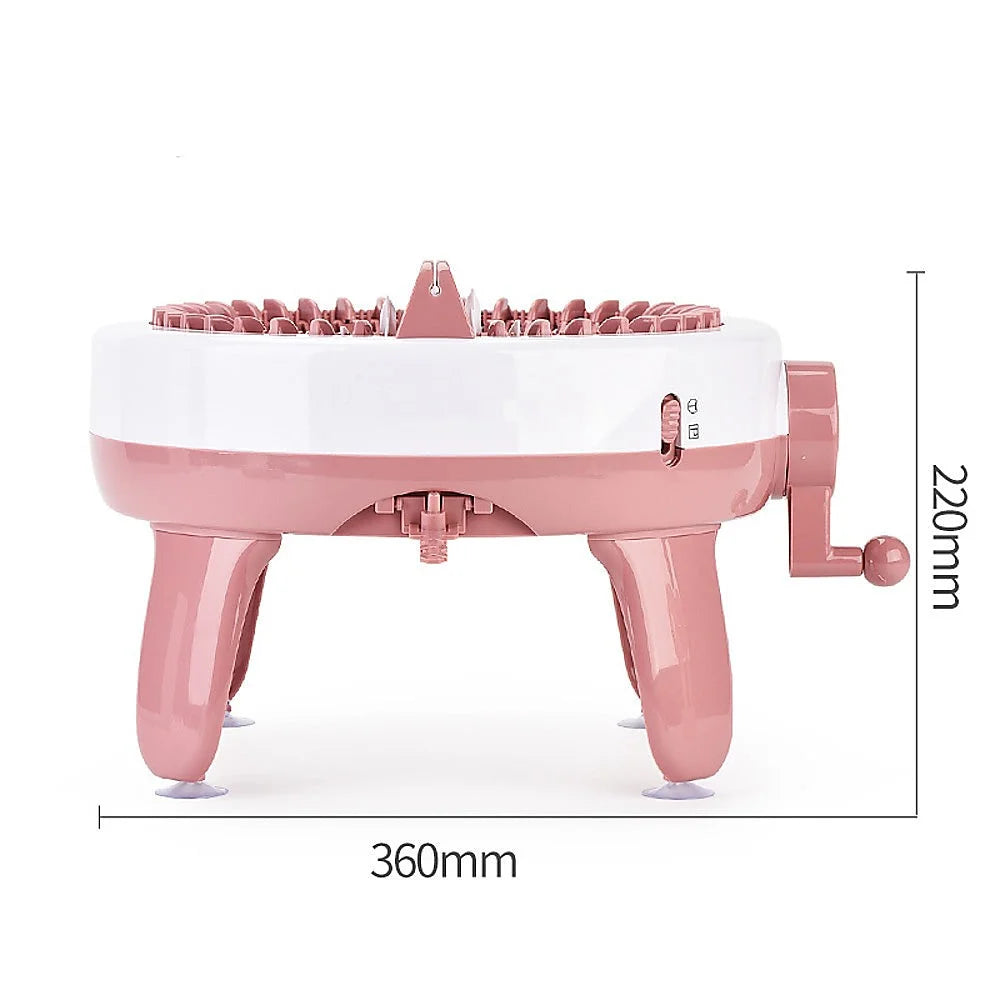 DIY Knitting Machine Smart Weaving Knit Rotating Kids Toy