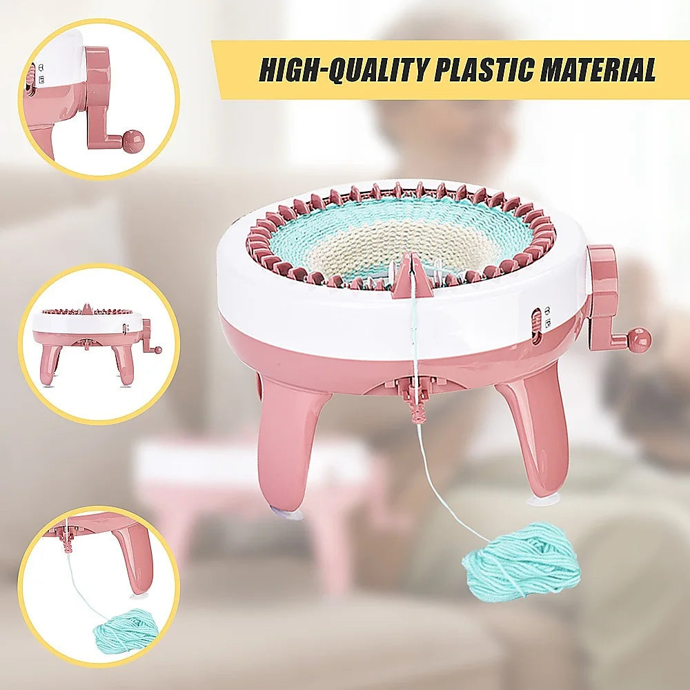 DIY Knitting Machine Smart Weaving Knit Rotating Kids Toy
