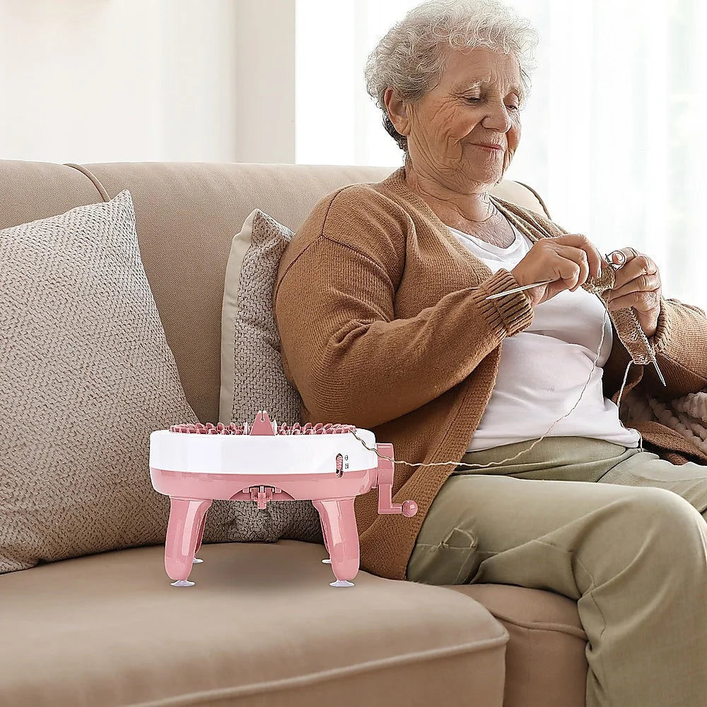 DIY Knitting Machine Smart Weaving Knit Rotating Kids Toy