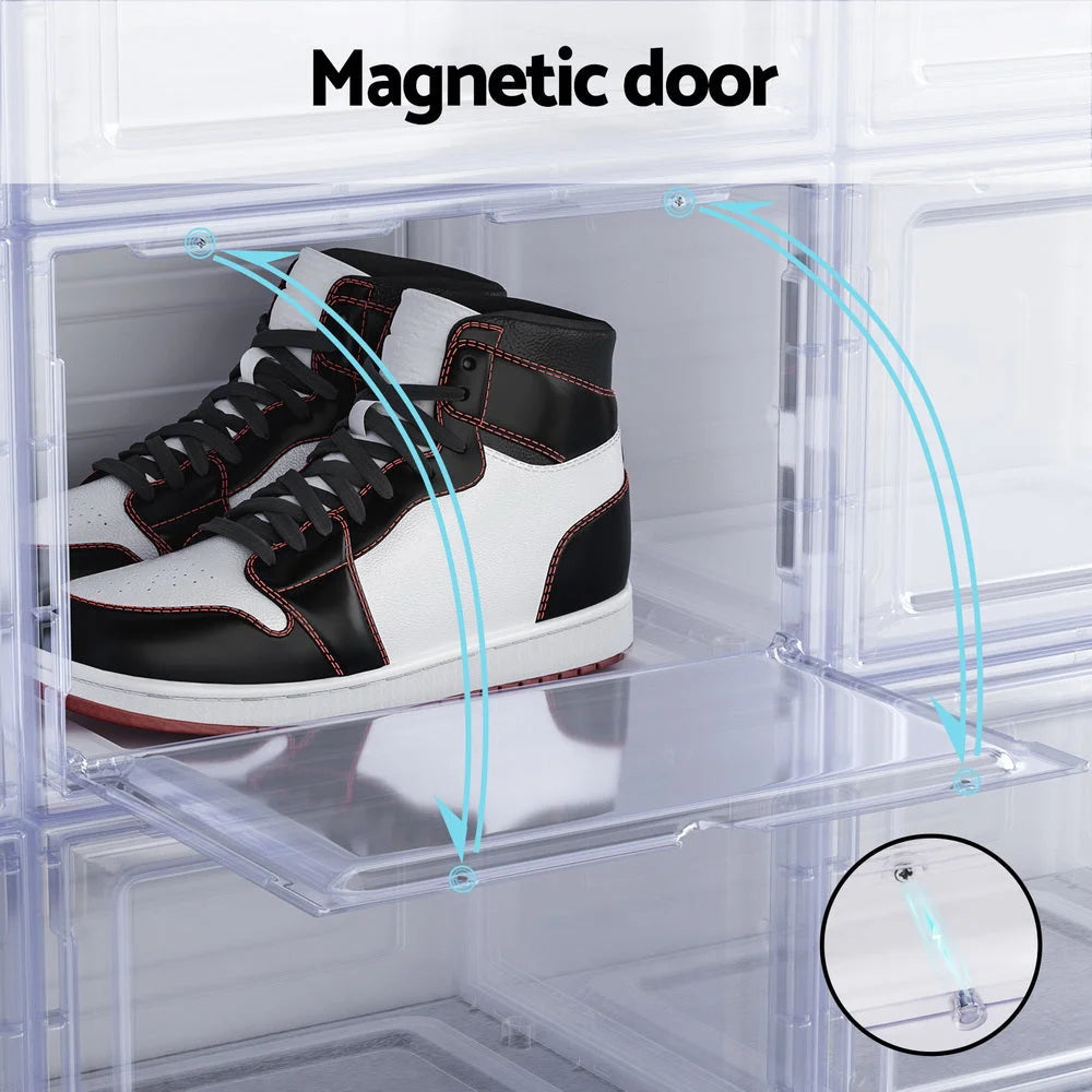 DIY Shoe Box Set of 2 Stackable Shoe Storage Case