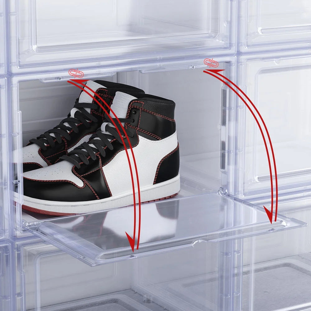 DIY Shoe Box Set of 2 Stackable Shoe Storage Case