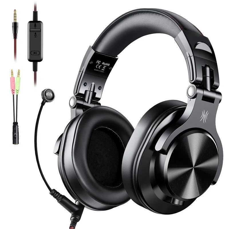 Dj Monitor Headphones With Mic Black - Electronics >