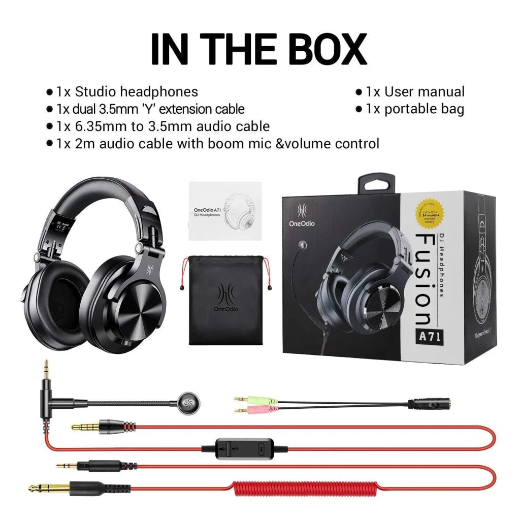 Dj Monitor Headphones With Mic Black - Electronics >