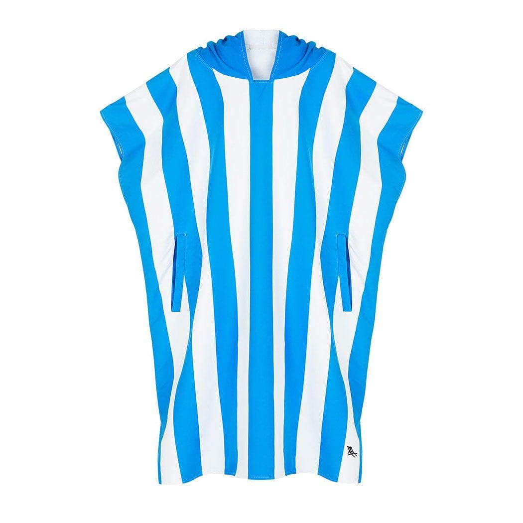Dock & Bay Adult Poncho Hooded Towel | Cabana Collection | Bondi Blue M