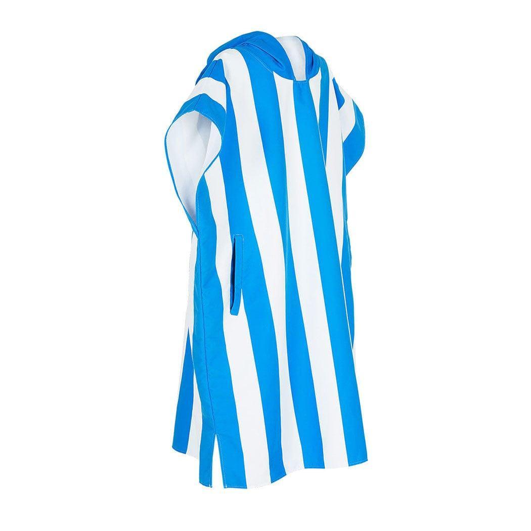 Dock & Bay Adult Poncho Hooded Towel | Cabana Collection | Bondi Blue M