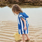 Dock & Bay KIDS Poncho Hooded Towel -Mini Cabana Collection-Whitsunday Blue M (8-10yrs)