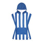 Dock & Bay KIDS Poncho Hooded Towel -Mini Cabana Collection-Whitsunday Blue M (8-10yrs)