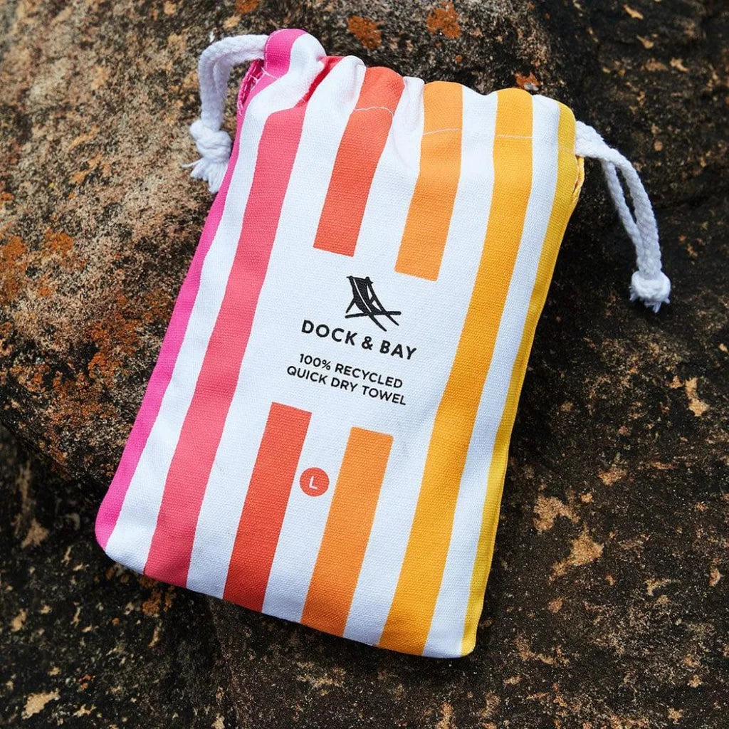 Dock & Bay Beach Towel Cabana Collection L | Quick Dry | Peach Sunrise-1973193415642451969