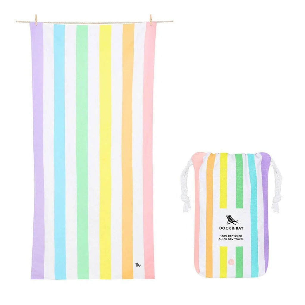 Dock & Bay Beach Towel Cabana Collection L | Quick Dry | Unicorn Waves-1973193416003162112