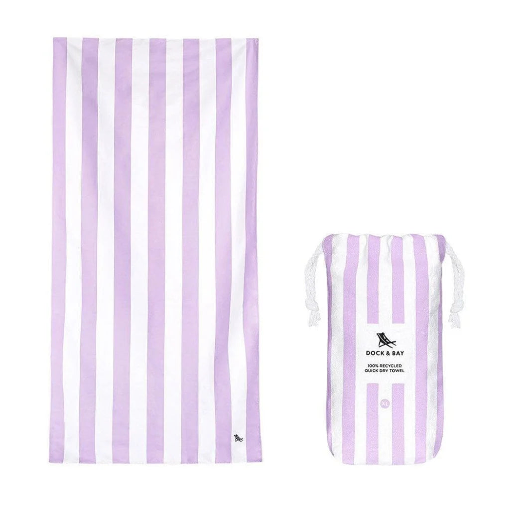 Dock & Bay Beach Towel Cabana Collection XL | Quick Dry | Lombok Lilac-1973193413427859456