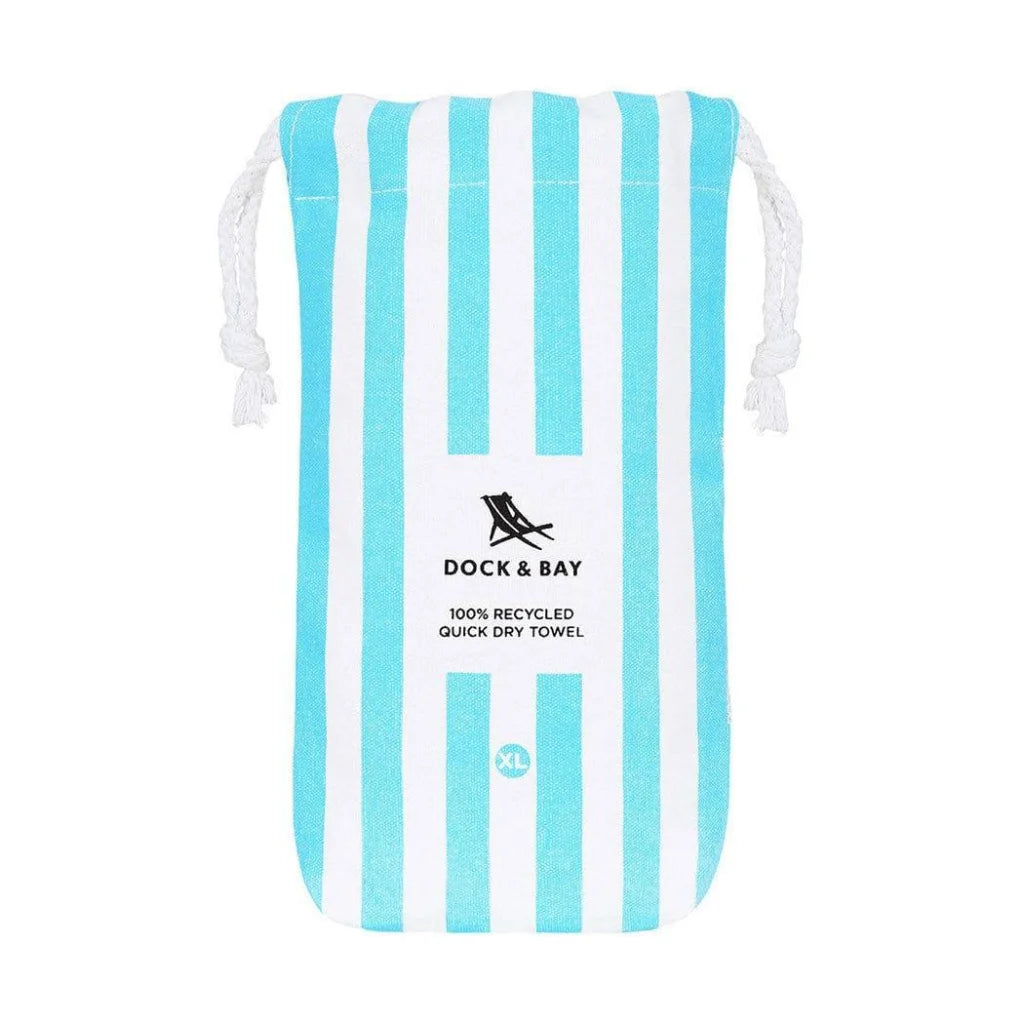 Dock & Bay Beach Towel Cabana Collection XL | Quick Dry | Tulum Blue-1973193412568027141
