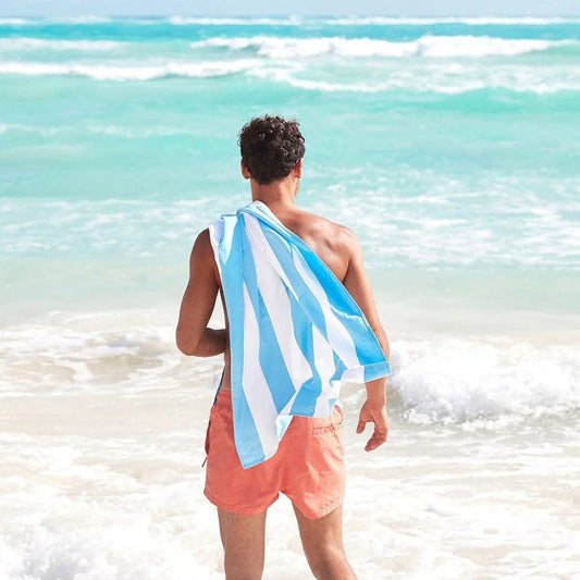 Dock & Bay Beach Towel Cabana Collection XL | Quick Dry | Tulum Blue-1973193412568027137
