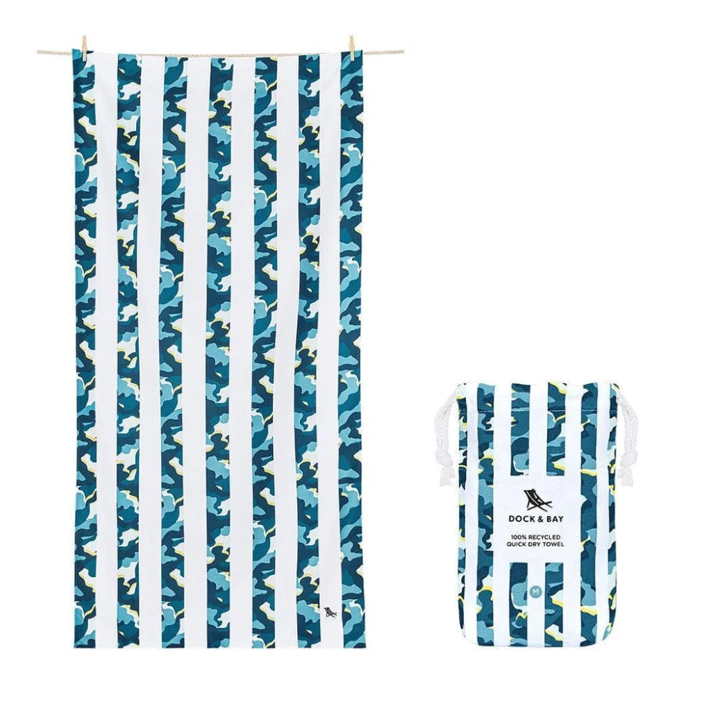 Dock & Bay KIDS Beach Towel | Quick Dry | Cool Camo