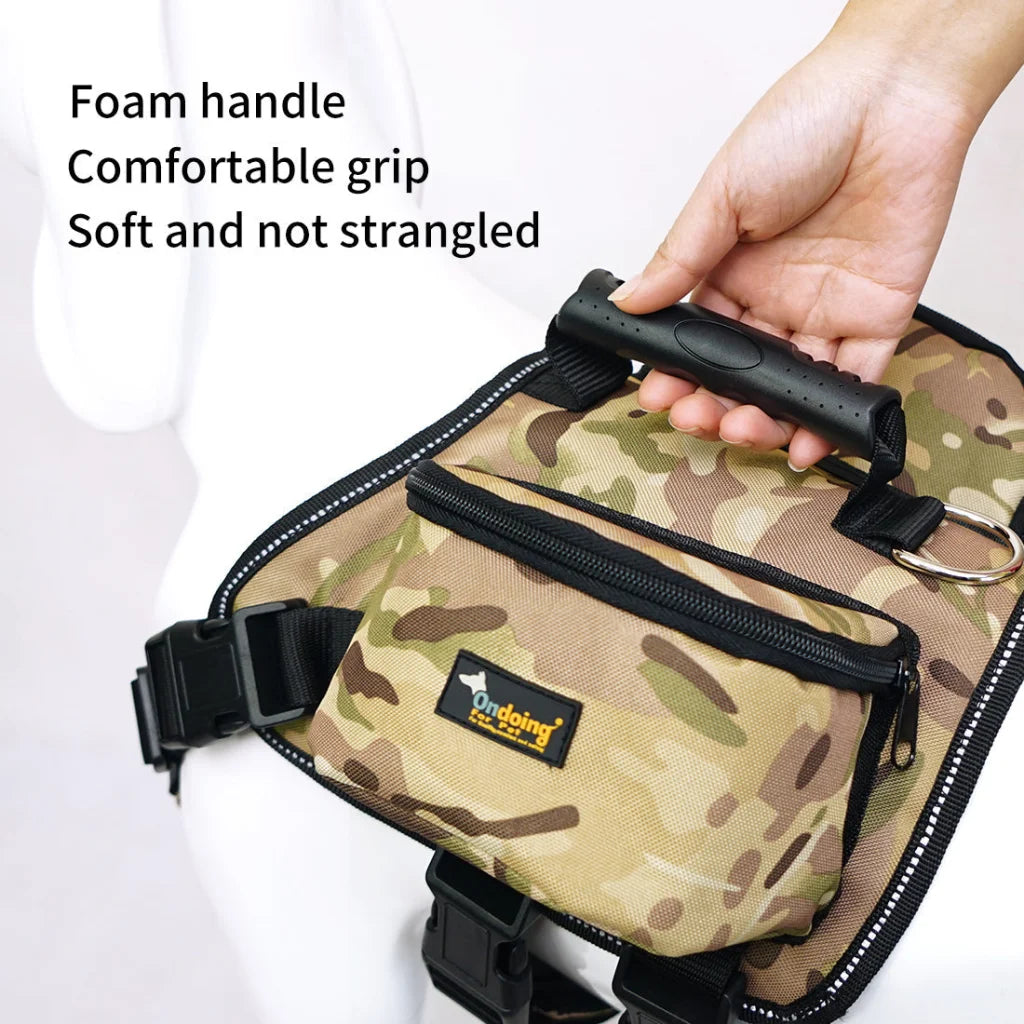 Dog Backpack Harness Pet Carrier Saddle Bag Reflective