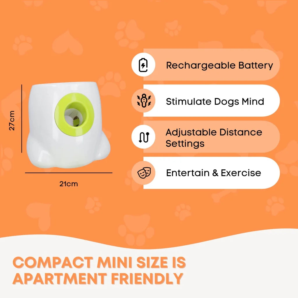 Dog Ball Thrower Hyper Fetch Mini Small Interactive Pet Toy Launcher
