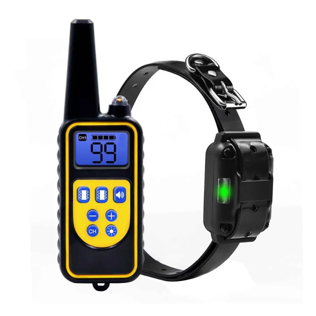 Dog Bark Collar - 800m Range Receiver Vibration Sound Light