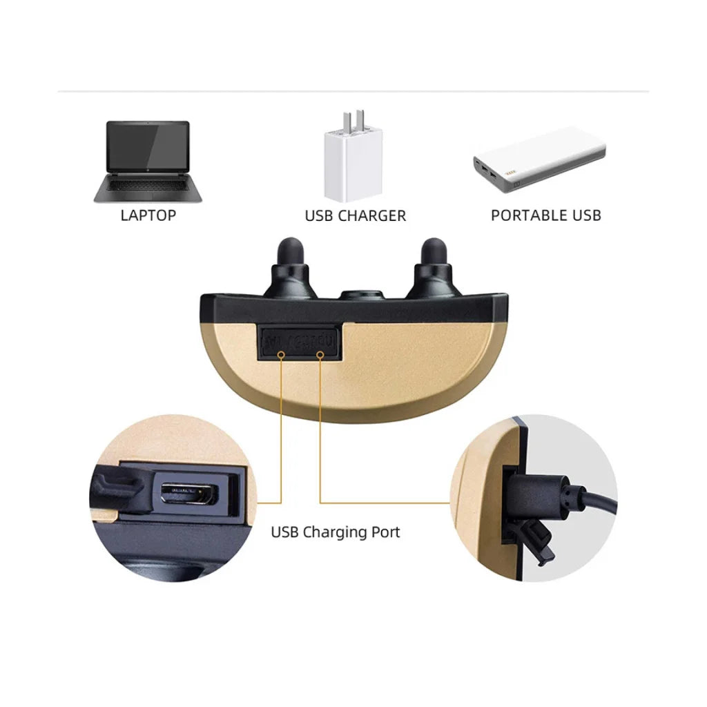 Dog Bark Collar Sound and Vibration Automatic USB