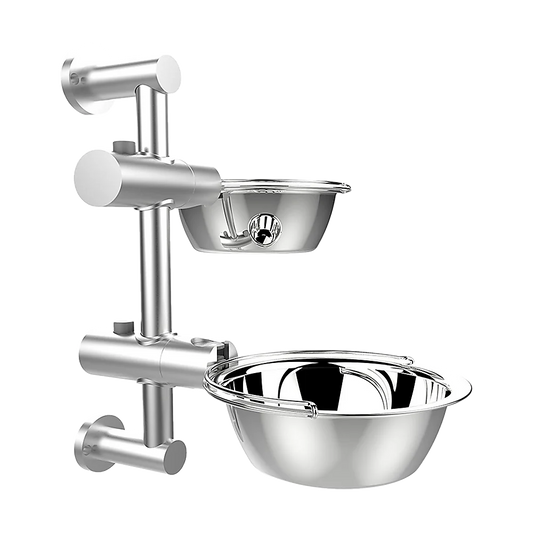 Dog Bowl Adjustable Height Wall Mounted Pet Feeder - Pet