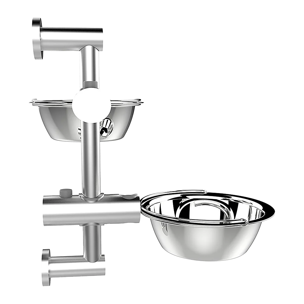 Dog Bowl Adjustable Height Wall Mounted Pet Feeder - Pet