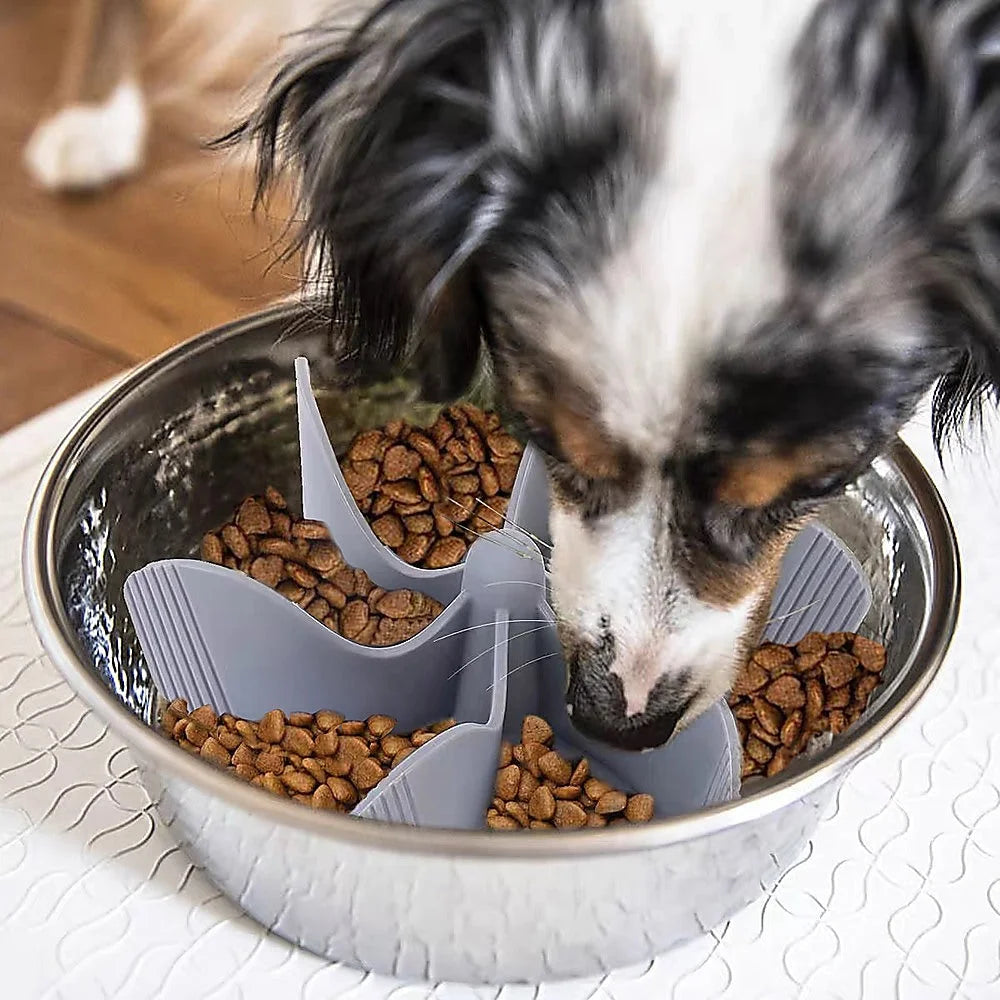 Dog Bowl Slow Feeder Insert (2 Pack) - Pet Care
