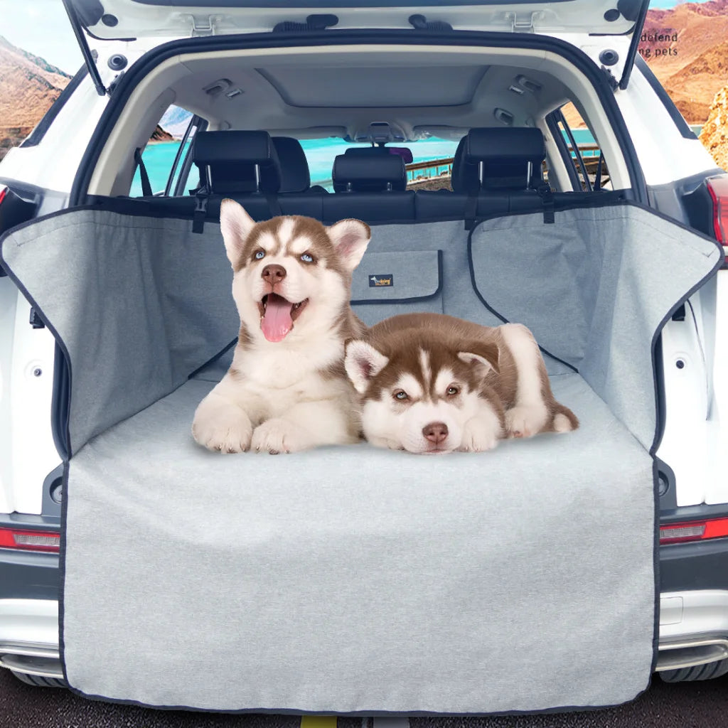 Dog Car Boot Cover Ondoing Grey SUV Liner Trunk Rear Cargo