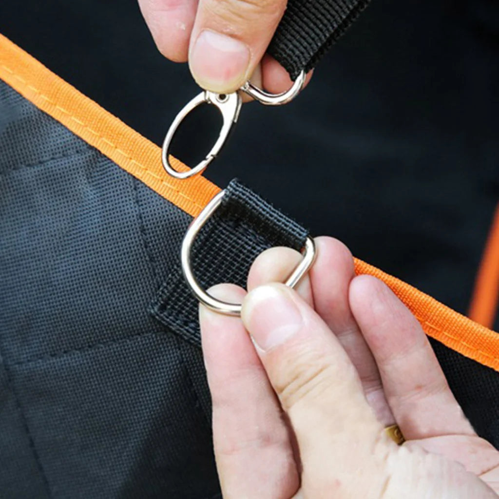 Dog Car Seat Cover Premium Waterproof 600D Oxford Cloth Back Seat Protector Hammock Pet Mat - Black