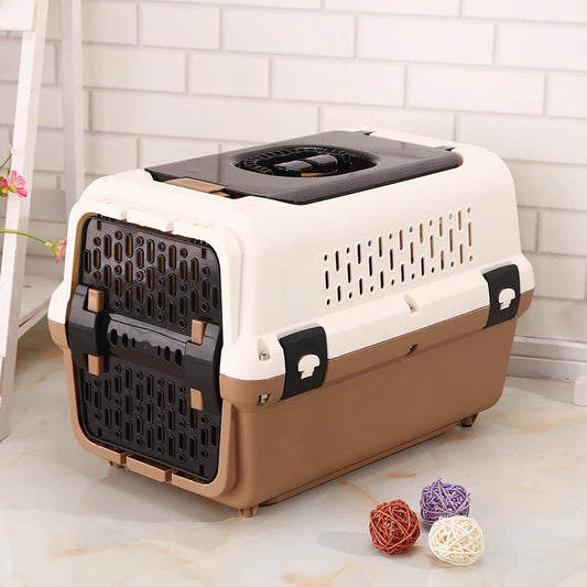 Dog Cat Crate Medium Pet Rabbit Carrier Travel Cage