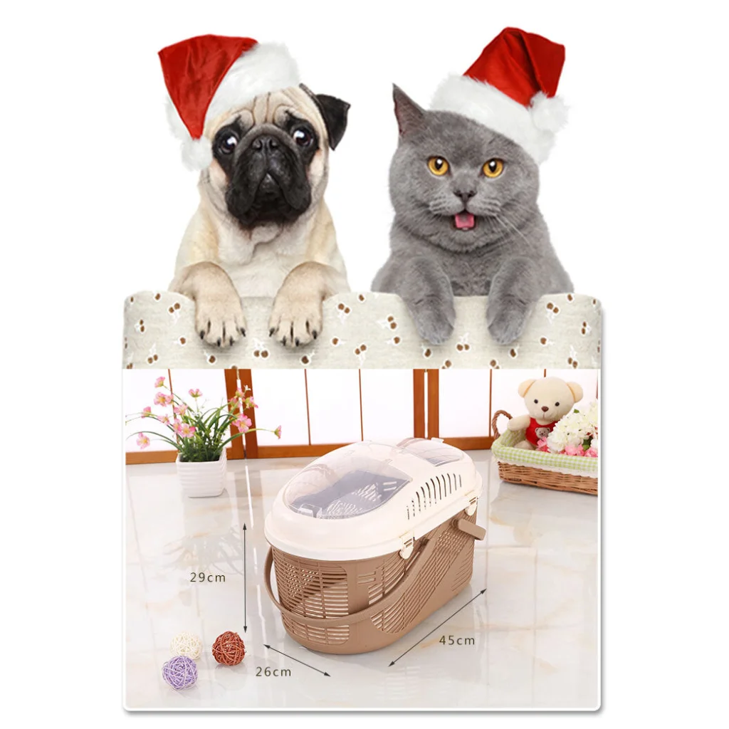 Dog Cat Crate Small Pet Rabbit Guinea Pig Ferret Carrier