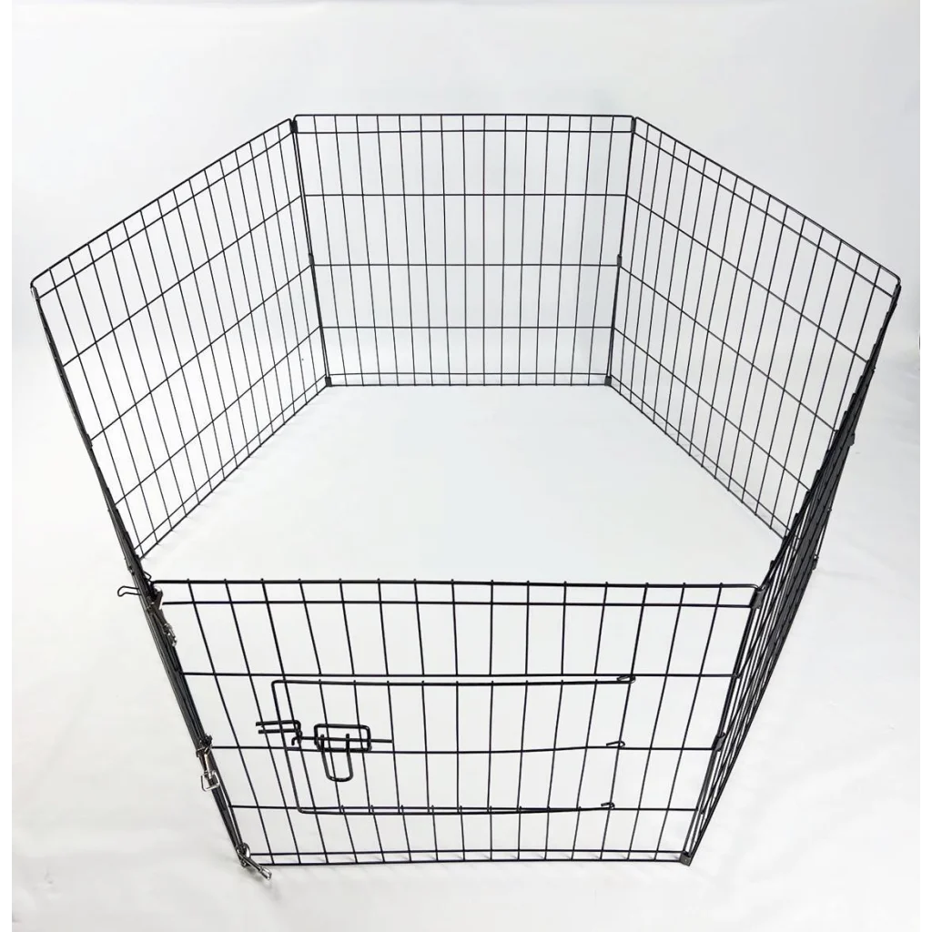 Dog Cat Exercise Playpen 6 Panel Puppy Enclosure Rabbit