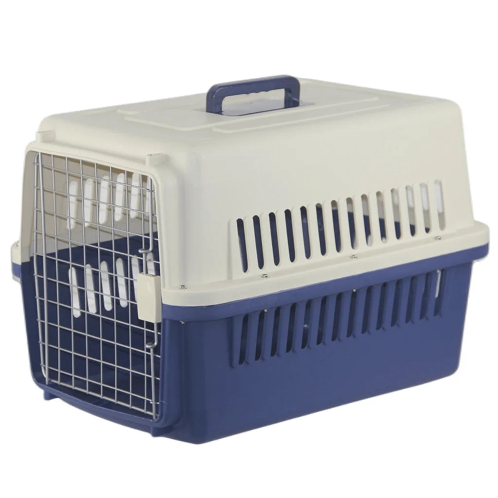 Dog Cat Rabbit Crate Pet Airline Carrier Cage with Bowl &