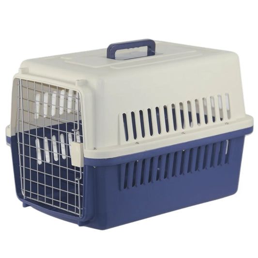 Dog Cat Rabbit Crate Pet Airline Carrier Cage with Bowl &
