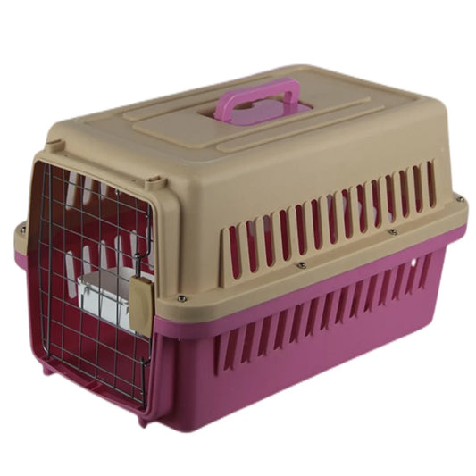 Dog Cat Rabbit Crate Pet Airline Carrier Cage with Bowl &