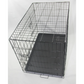 Dog Cat Rabbit Crate Portable Foldable Cage with Blue Cover