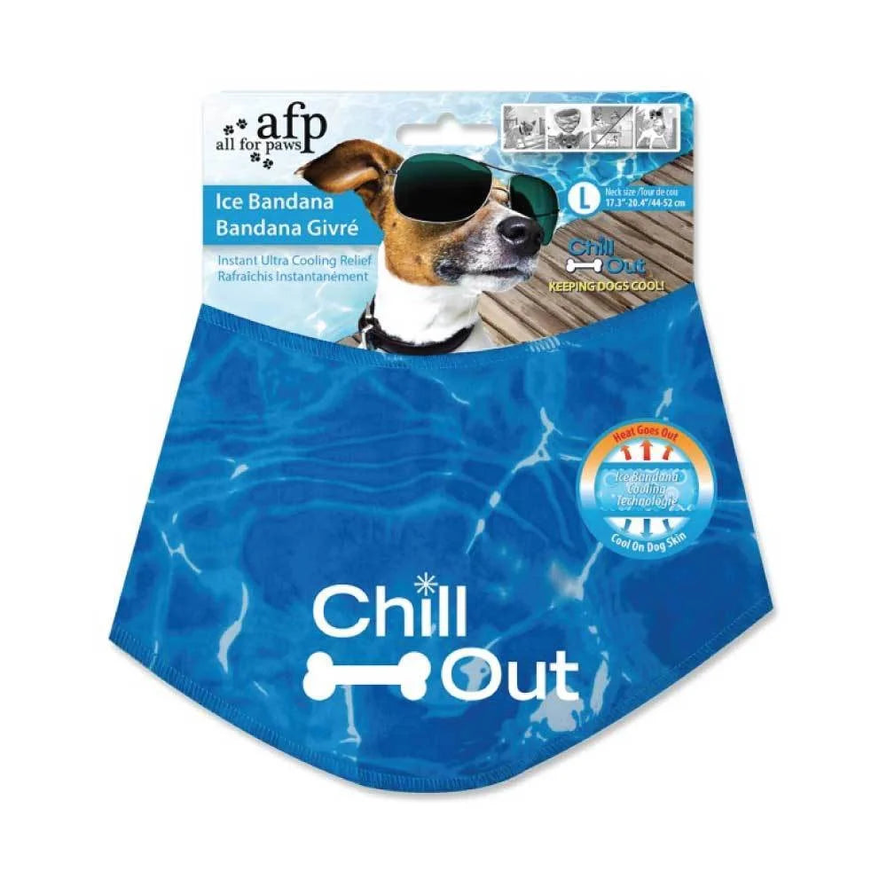 Dog Cooling Bandana Ice Neck Collar L - AFP Chill Out Pet