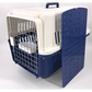 Dog Crate Navy XXXL Puppy Cat Carrier Cage with Tray Bowl &
