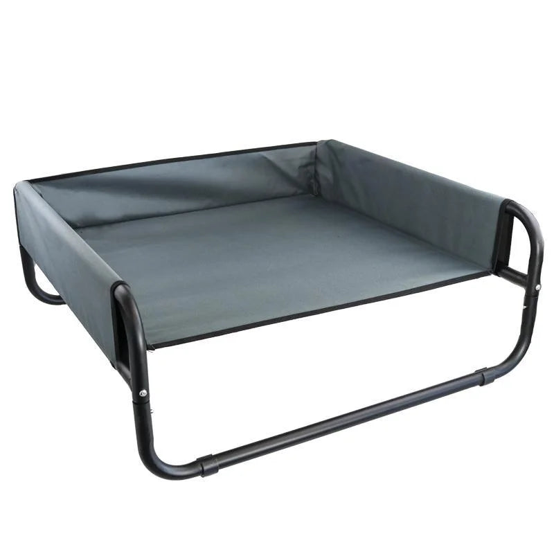 Dog Hammock Bed Walled Suspension Trampoline - Large Grey