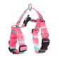 Dog Harness Double-Lined Straps Adjustable L - Marble Pink