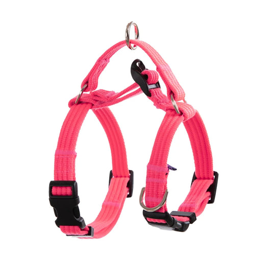 Dog Harness Double-Lined Straps Adjustable M NEON
