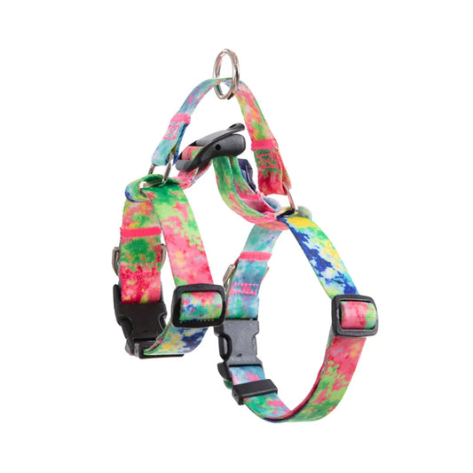 Dog Harness Double-Lined Straps Adjustable M - Sweet Green