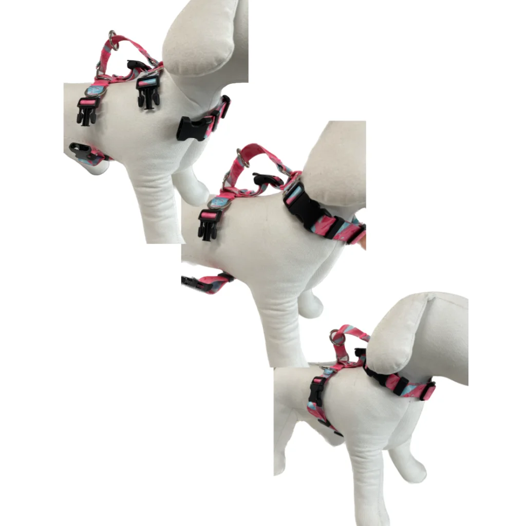 Dog Harness Double-Lined Straps Adjustable S - Sweet Green